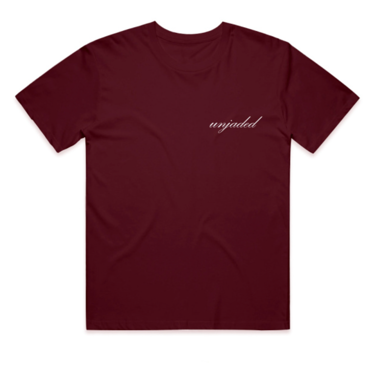 burgundy logo tee