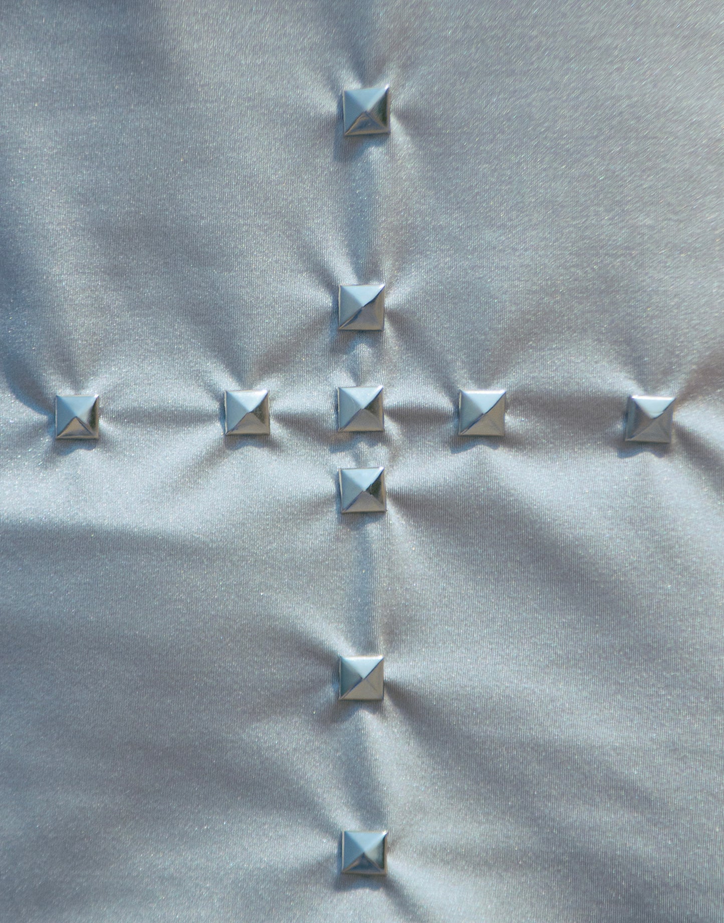 frost metallic strapless stud top