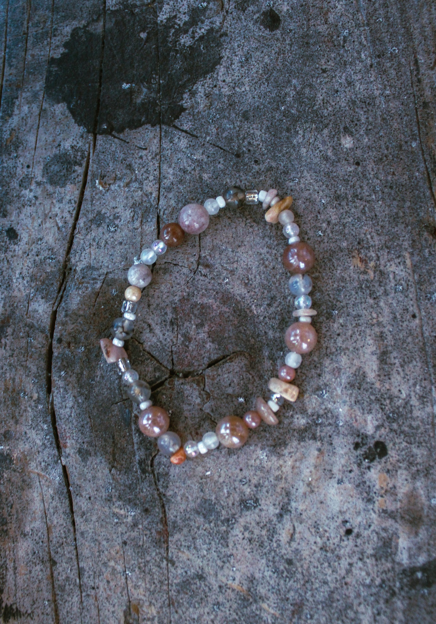 glass rose bracelet
