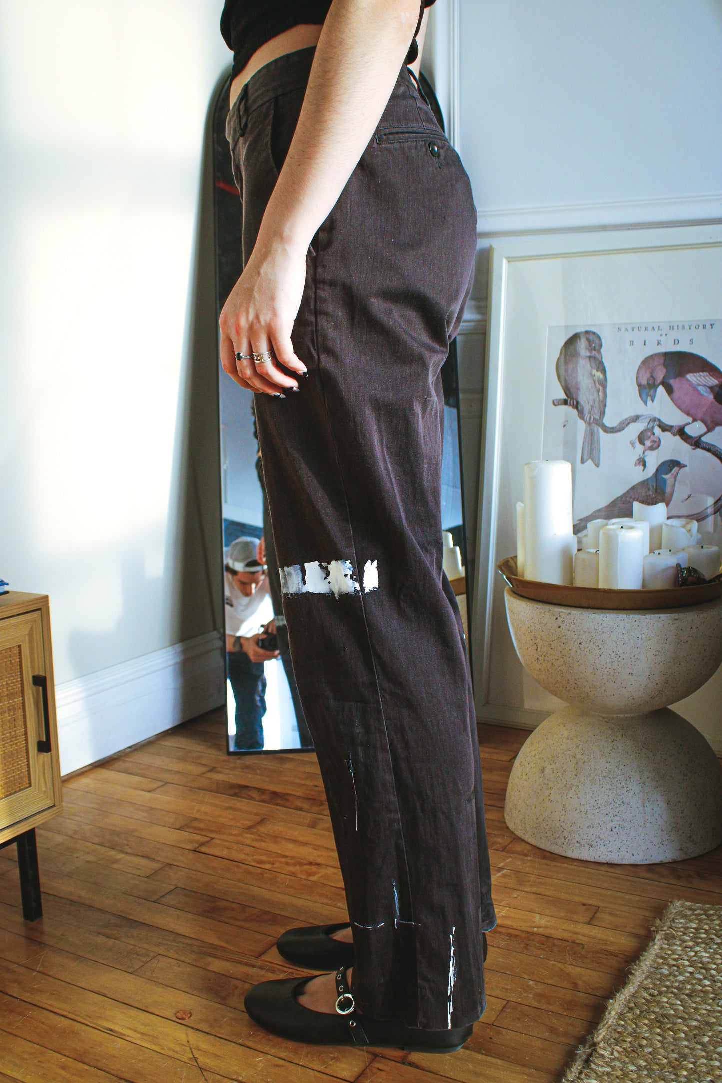 dark grey paint dress pants