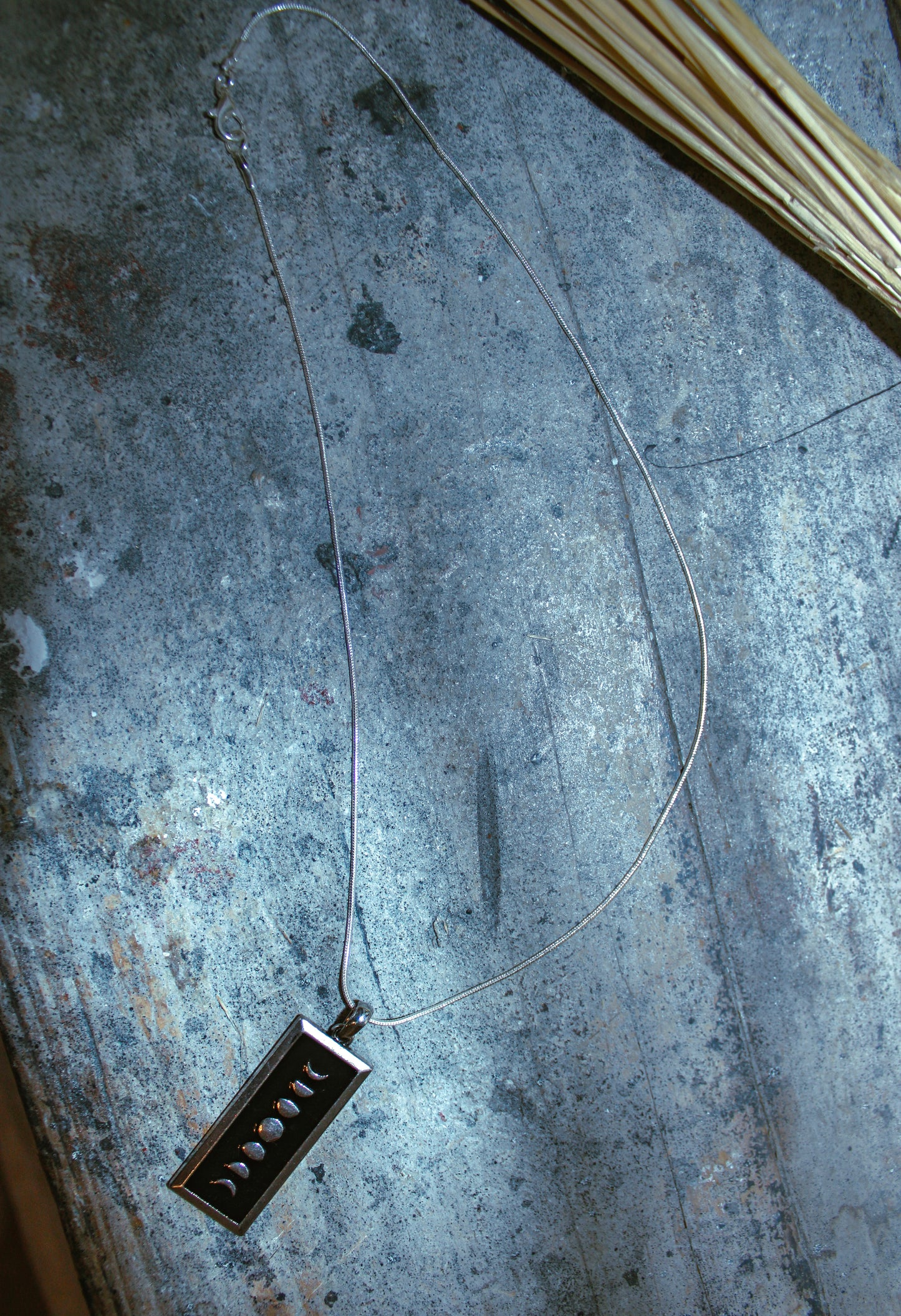 moon phase pendant necklace