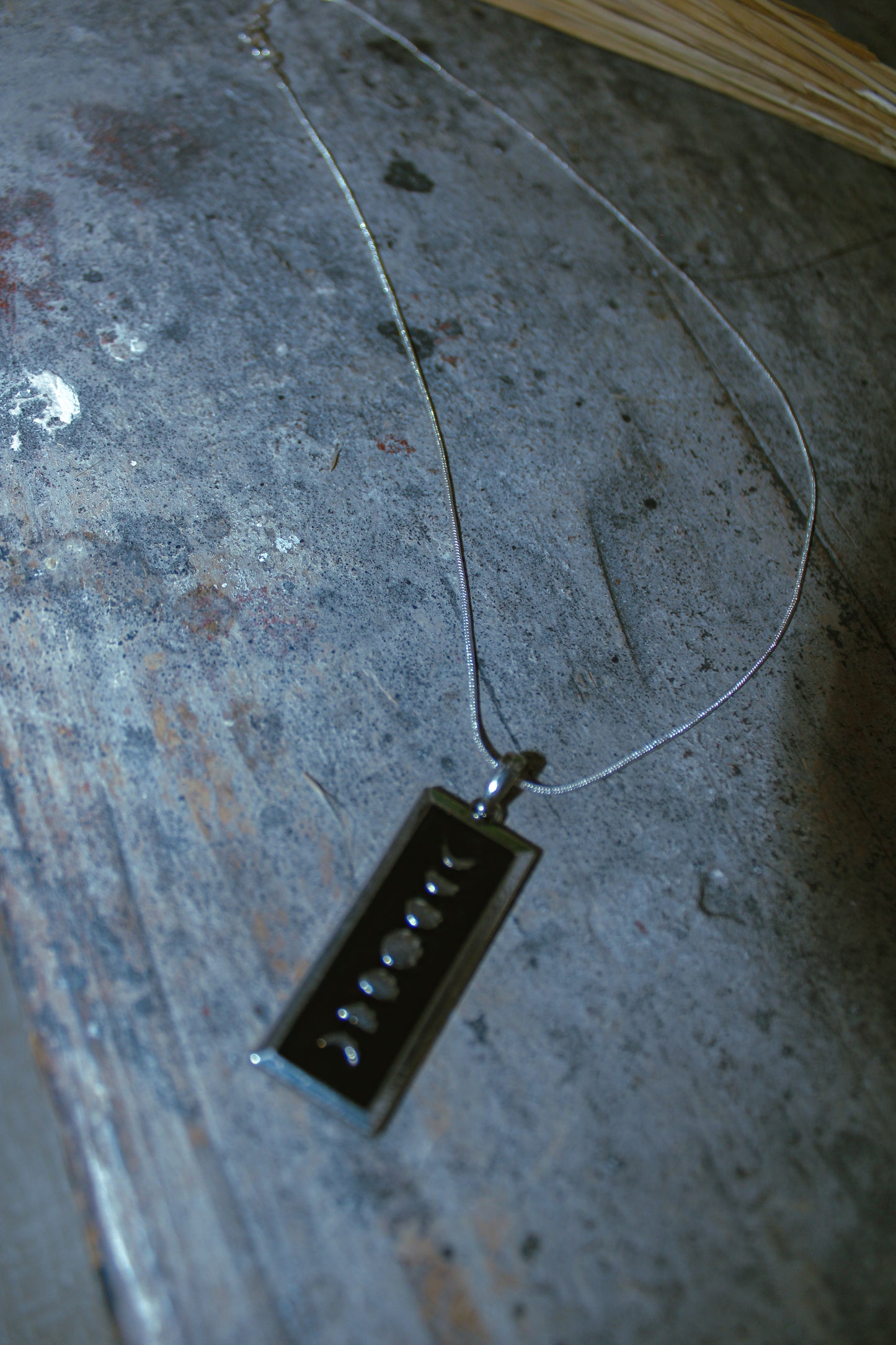 moon phase pendant necklace