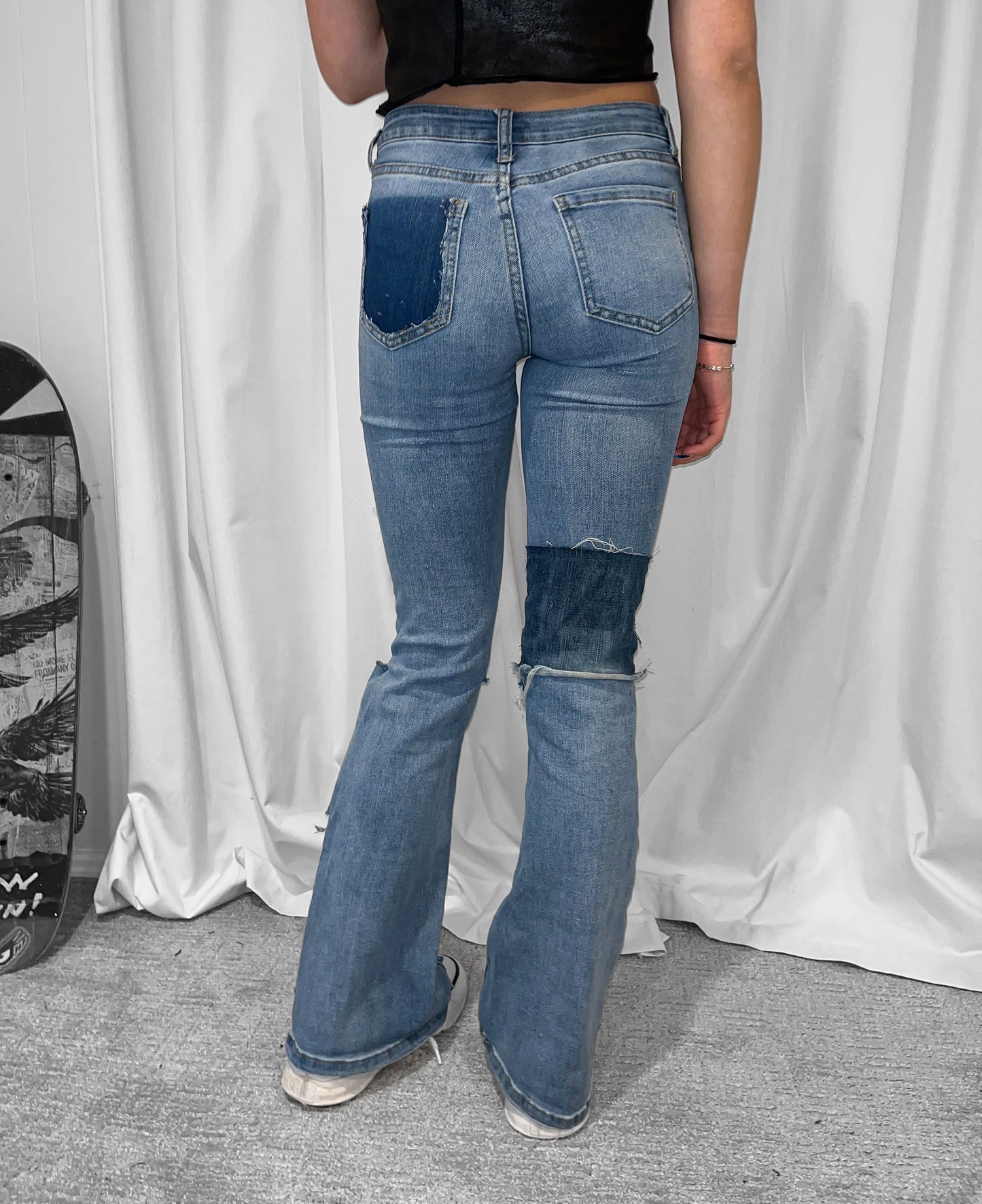 slit bootcut jeans