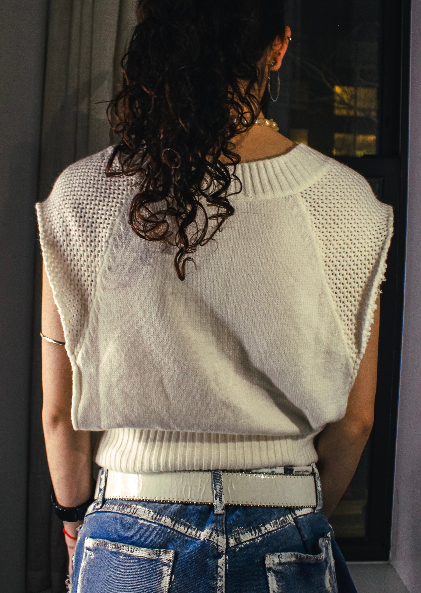 cait foldover sweater vest