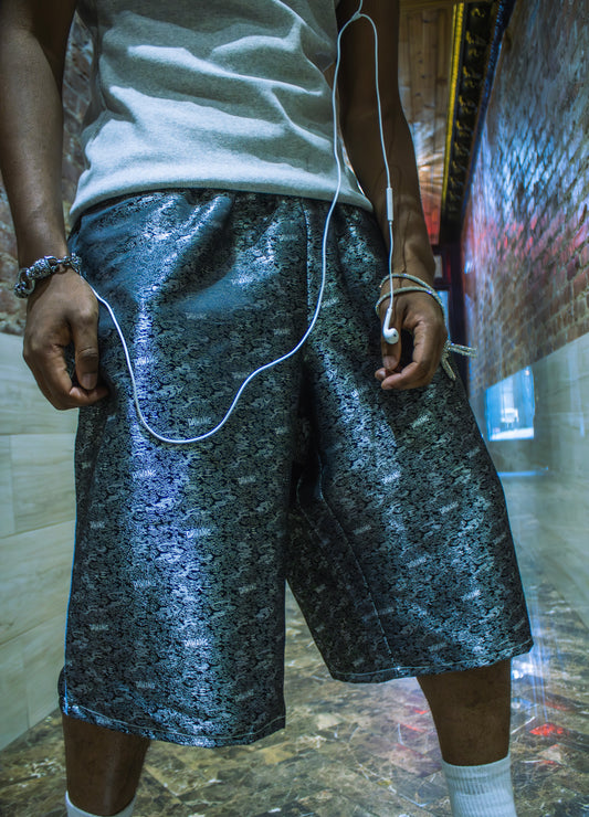 dawang metallic short