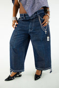 “100” embellished skater jean