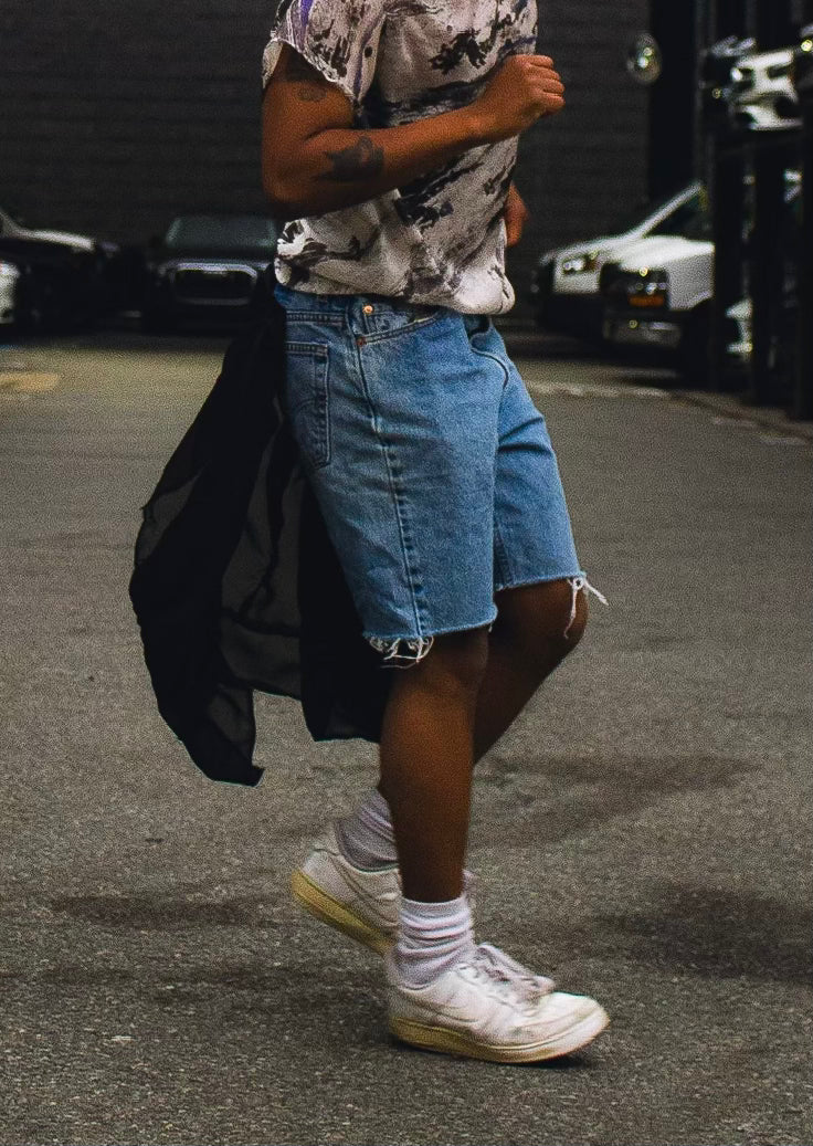 Jort X boutonné en soie noire