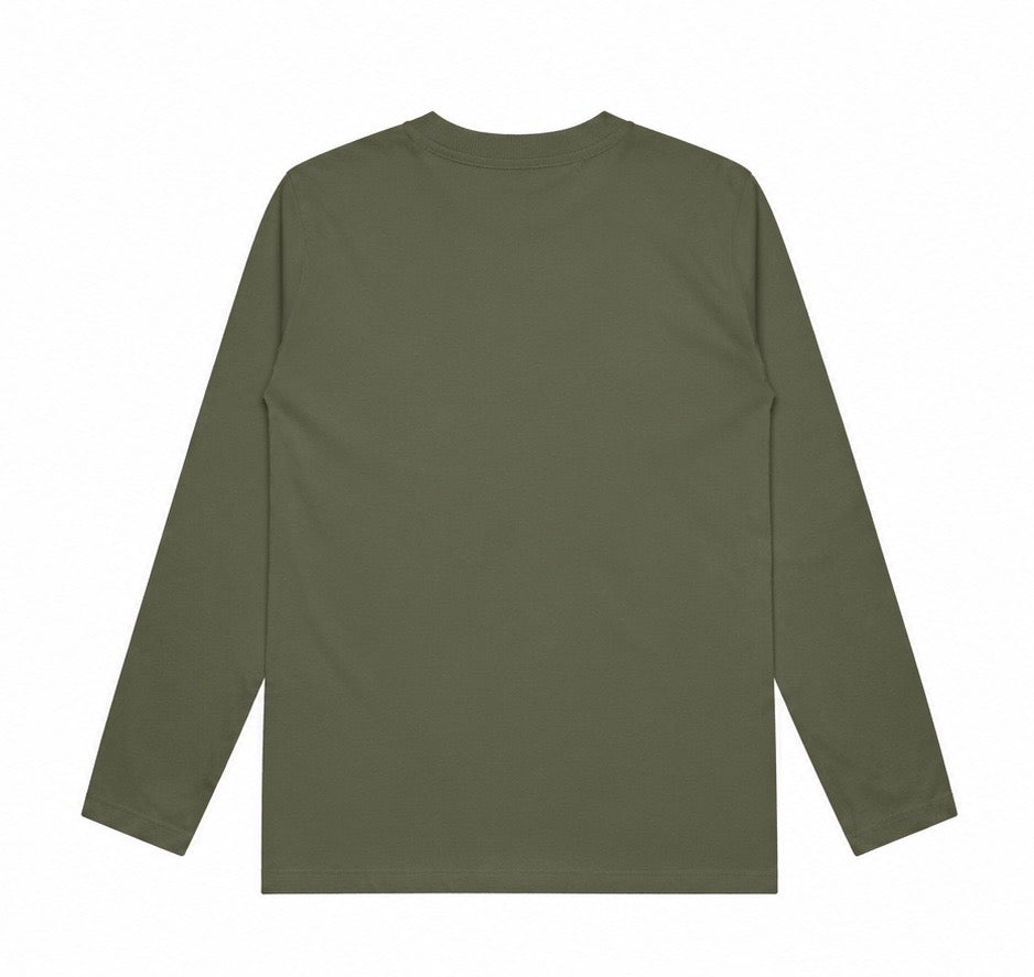 DVD long sleeve tee olive