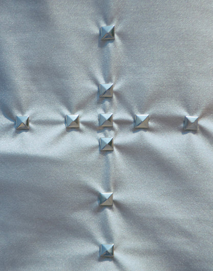 frost metallic strapless stud top