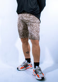 silk knit print short