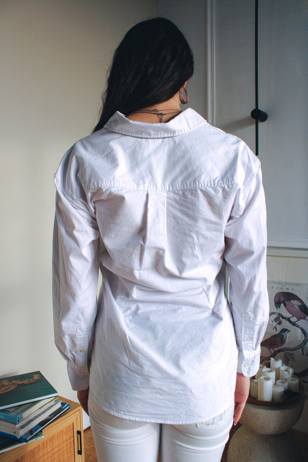 gold knit psych button up