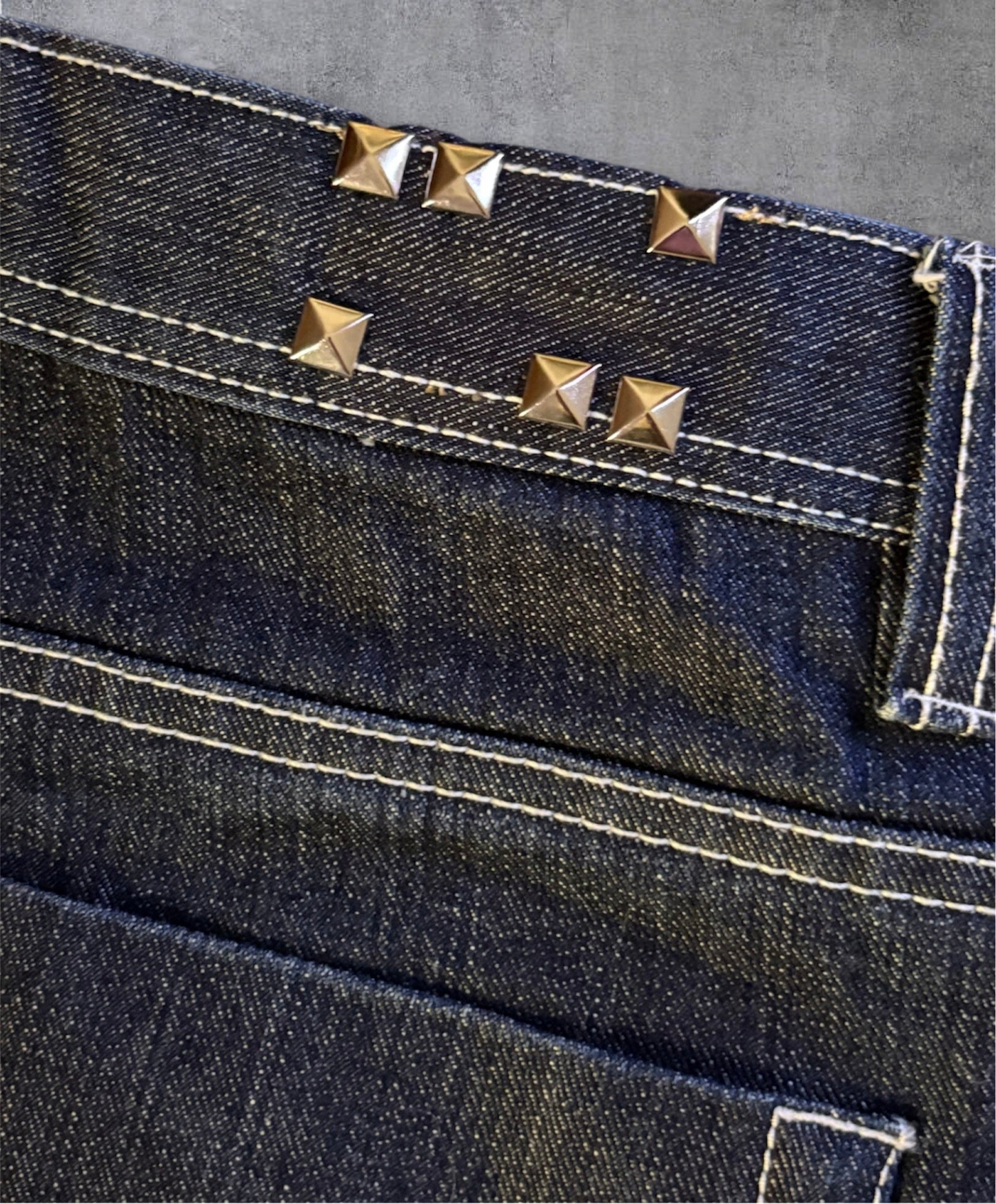“100” embellished skater jean