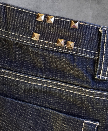 “100” embellished skater jean