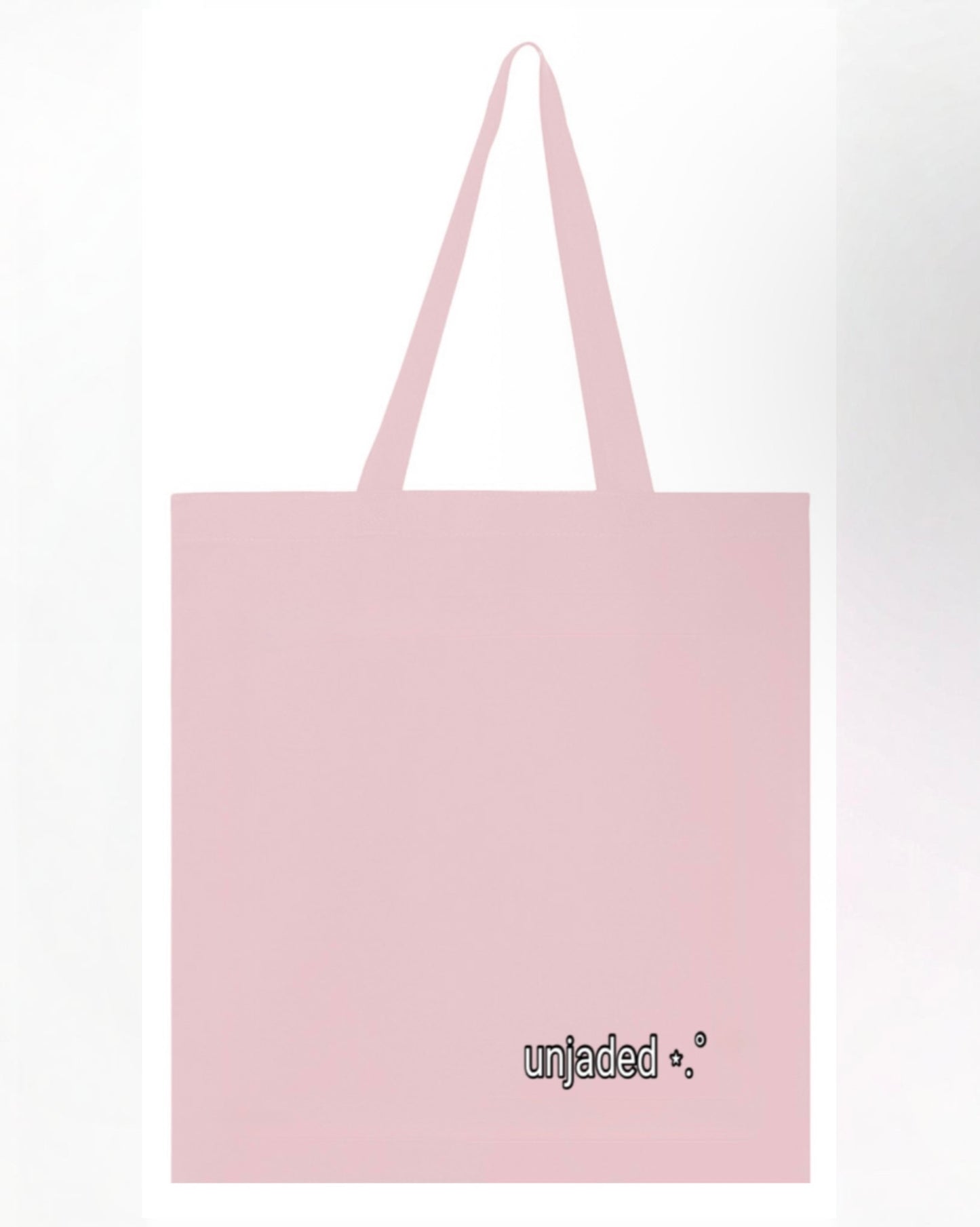 pink note symbol tote