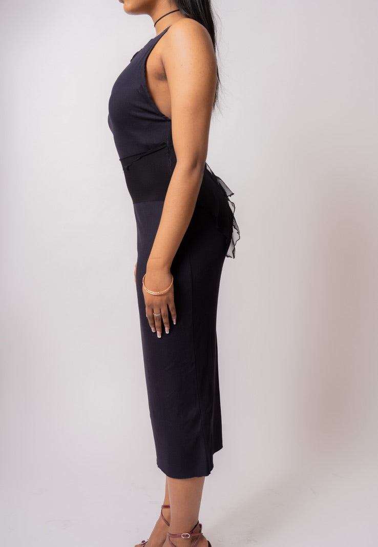 robe midi noire