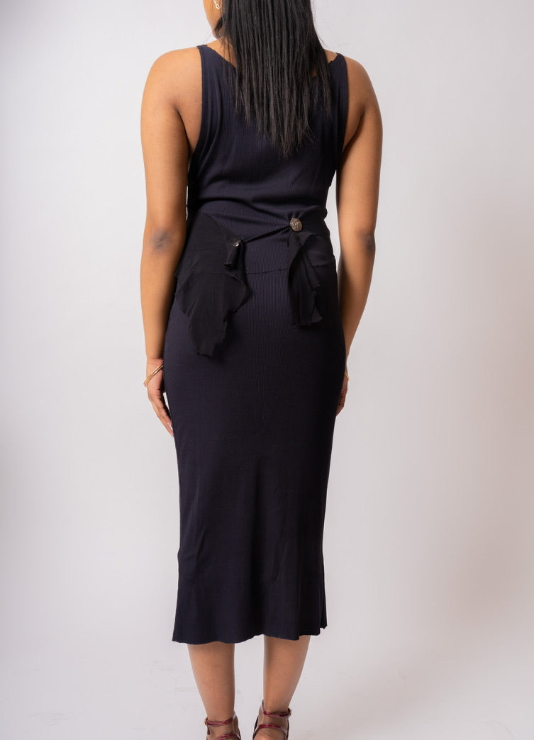 robe midi noire