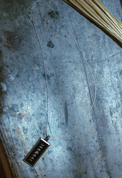 moon phase pendant necklace