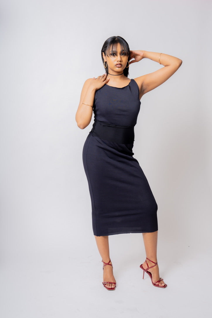 robe midi noire