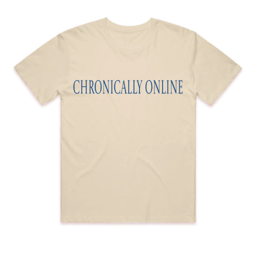chronically online tee