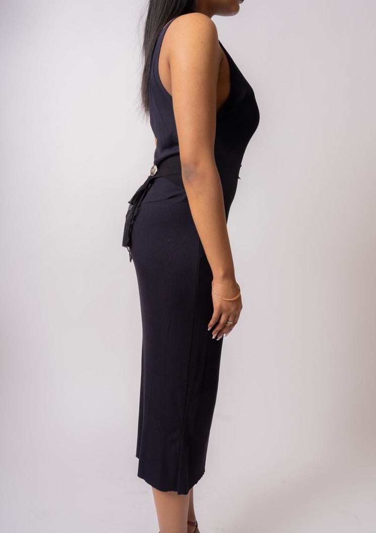 robe midi noire