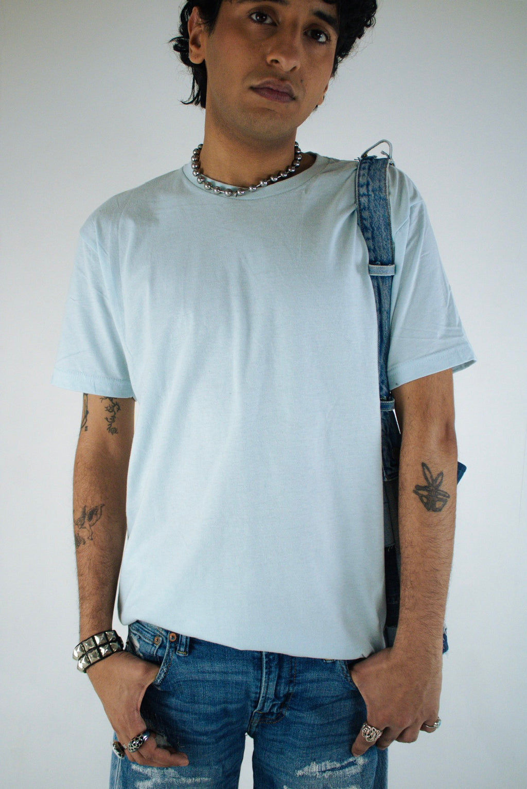 lucky 7 tee ice blue