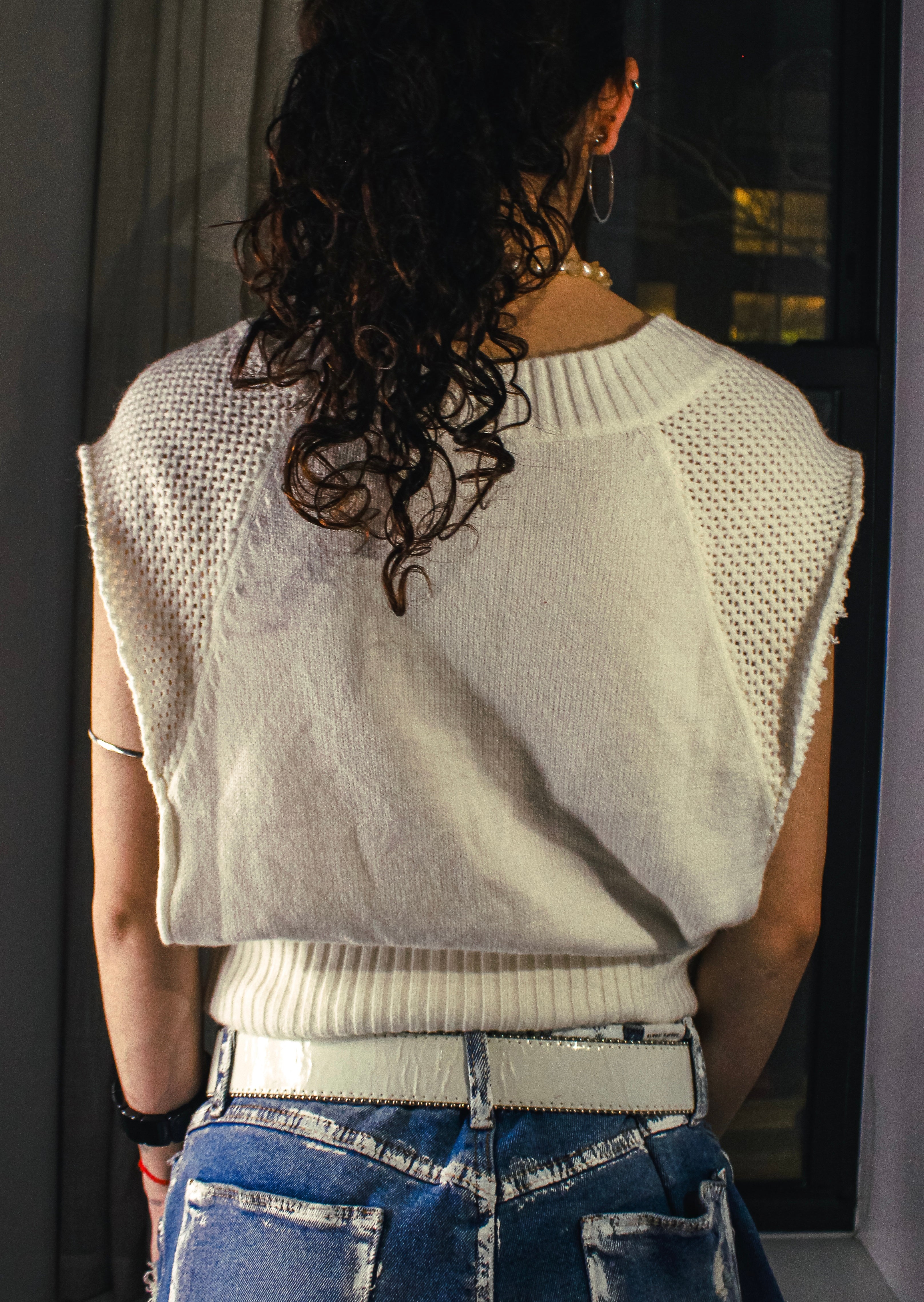 cait foldover sweater vest